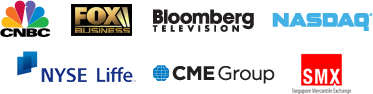 NBC, Fox Business, Bloomberg, Nasdaq, NYSE Liffe, CME Group, SMX
